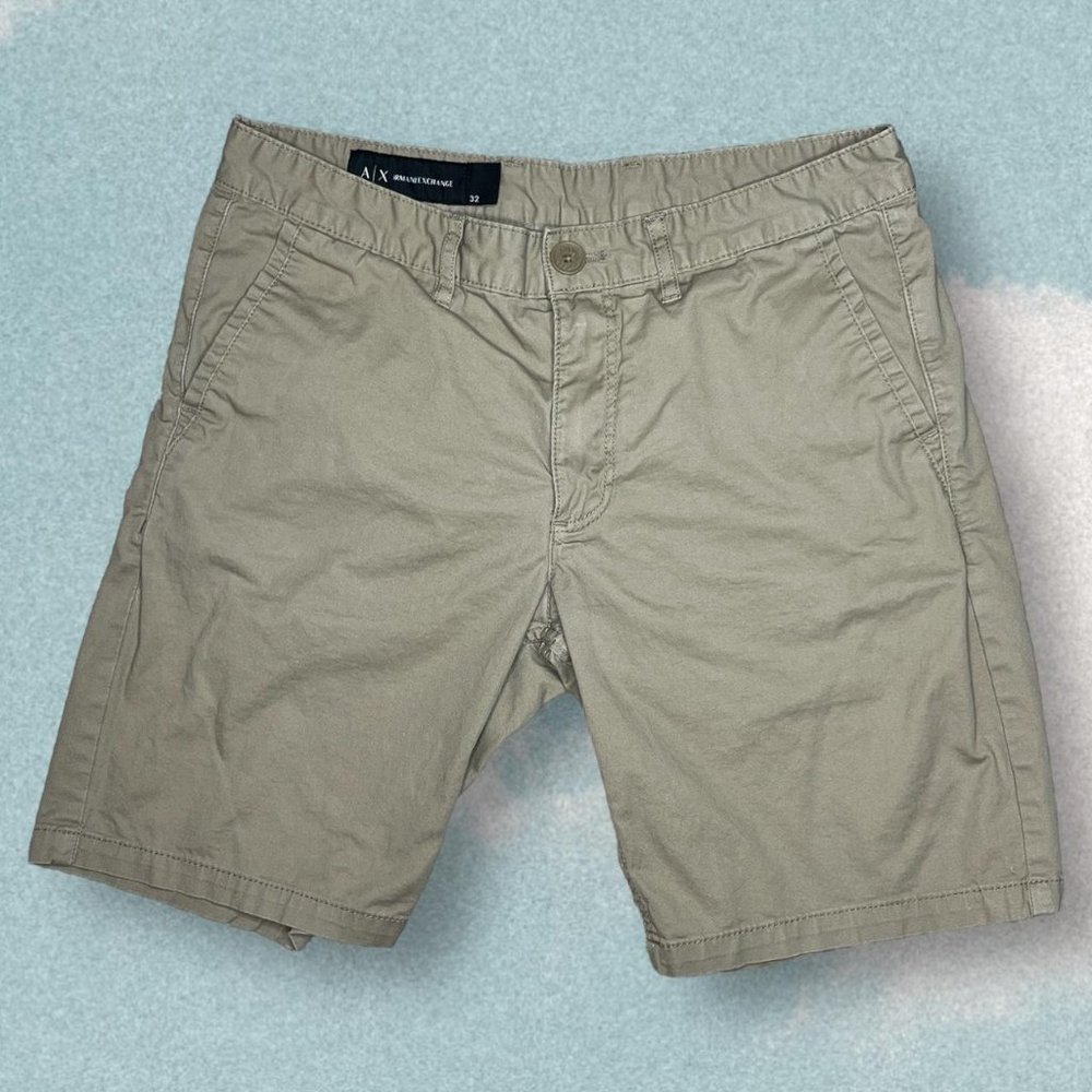 Armani Exchange khaki shorts